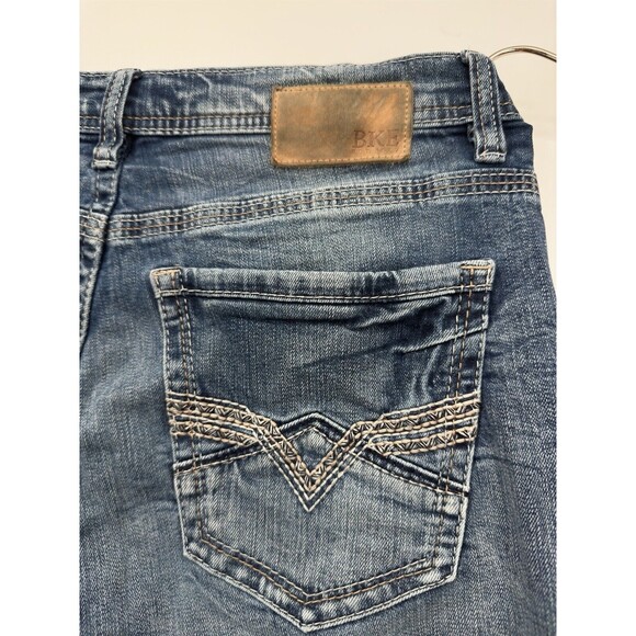 Buckle BKE Mens Jake Straight Leg Jeans Dark Wash Mid Rise Stretch 33x31 stretch - Picture 2 of 9